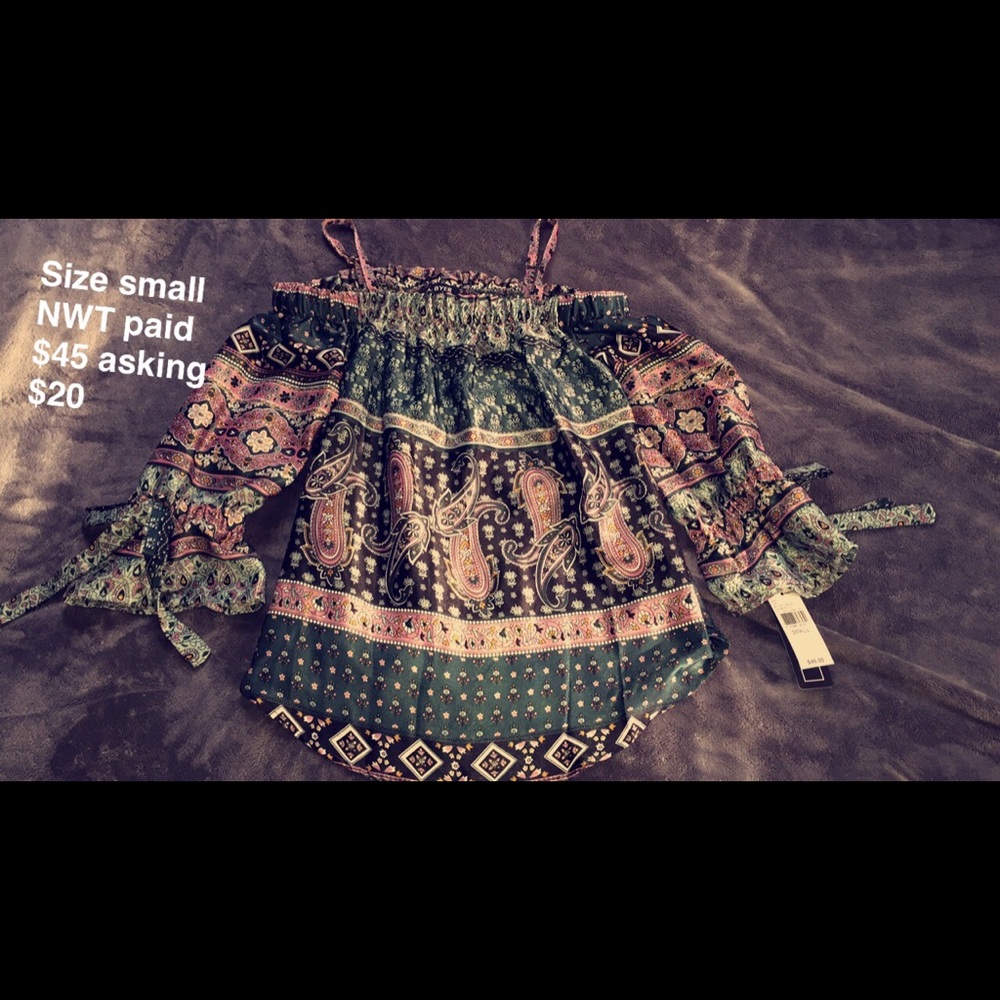 NWT paisley print shirt